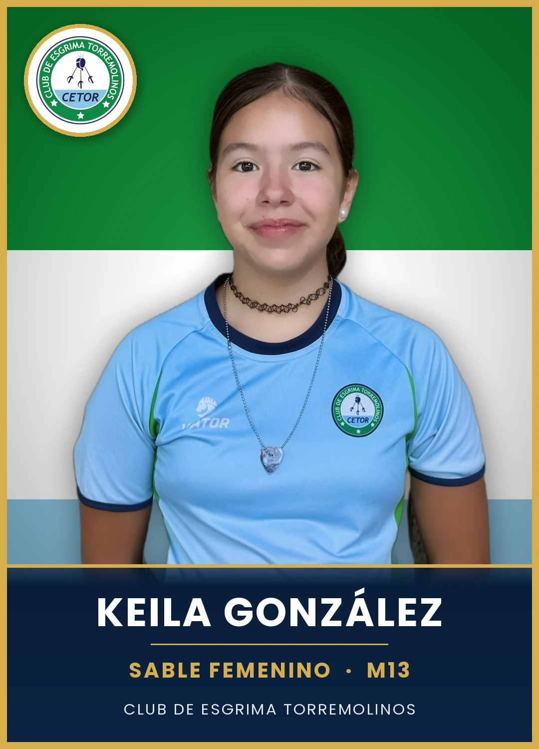 Keila G., deportista del Club de Esgrima Torremolinos